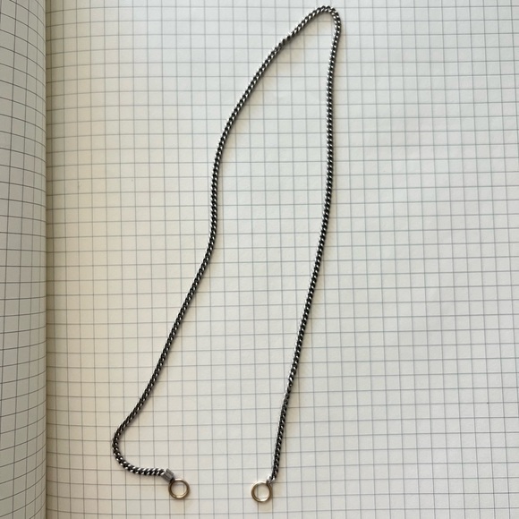 marla aaron Not So Heavy Curb Chain in Silver Necklace 16” - Picture 2 of 4